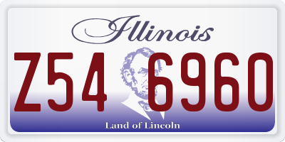 IL license plate Z546960