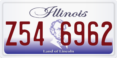 IL license plate Z546962