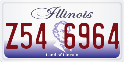 IL license plate Z546964