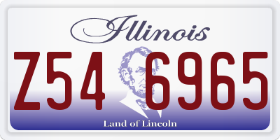 IL license plate Z546965