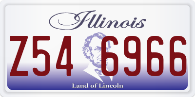 IL license plate Z546966