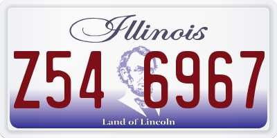 IL license plate Z546967