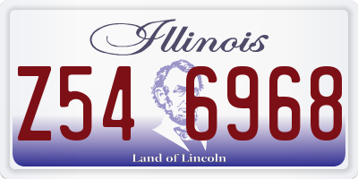 IL license plate Z546968
