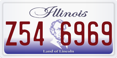 IL license plate Z546969