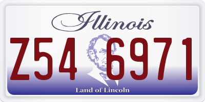 IL license plate Z546971