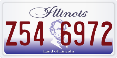 IL license plate Z546972