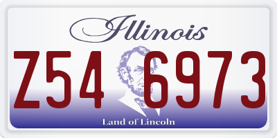 IL license plate Z546973