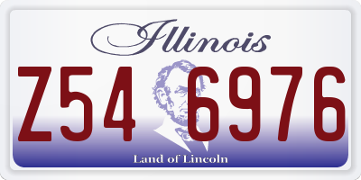 IL license plate Z546976
