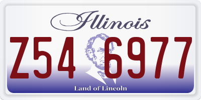 IL license plate Z546977