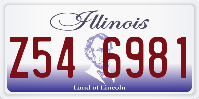 IL license plate Z546981