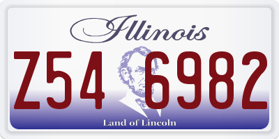 IL license plate Z546982
