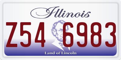 IL license plate Z546983