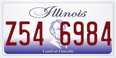 IL license plate Z546984
