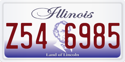IL license plate Z546985