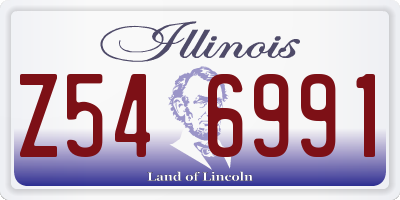 IL license plate Z546991