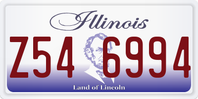 IL license plate Z546994
