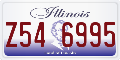 IL license plate Z546995