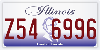 IL license plate Z546996