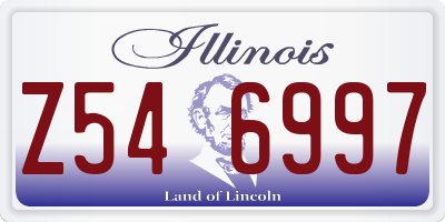 IL license plate Z546997