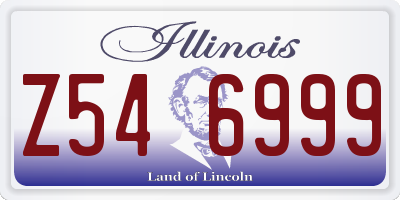 IL license plate Z546999