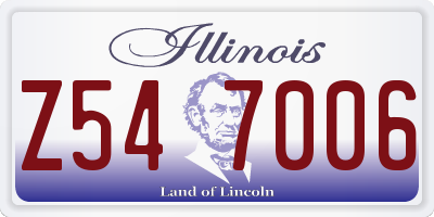 IL license plate Z547006