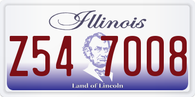 IL license plate Z547008