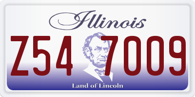IL license plate Z547009