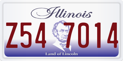 IL license plate Z547014