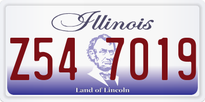 IL license plate Z547019