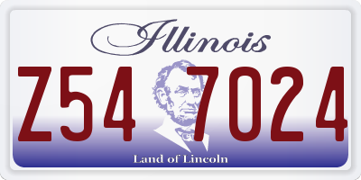 IL license plate Z547024