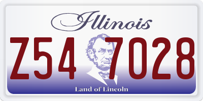 IL license plate Z547028