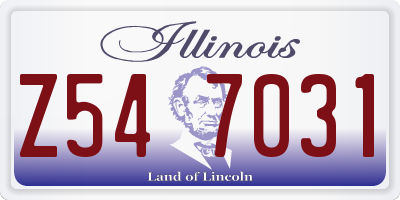 IL license plate Z547031