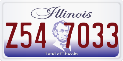 IL license plate Z547033