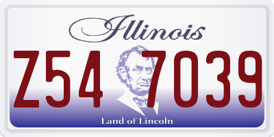 IL license plate Z547039