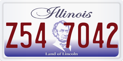 IL license plate Z547042
