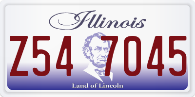IL license plate Z547045