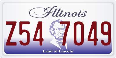 IL license plate Z547049