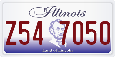 IL license plate Z547050