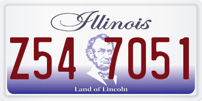 IL license plate Z547051