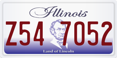 IL license plate Z547052