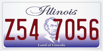 IL license plate Z547056