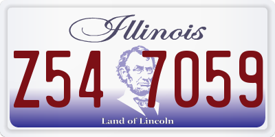 IL license plate Z547059