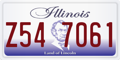 IL license plate Z547061