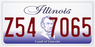 IL license plate Z547065