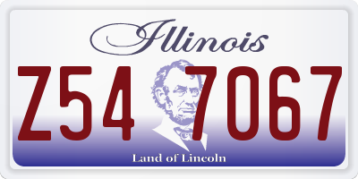 IL license plate Z547067