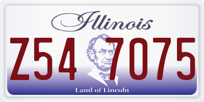 IL license plate Z547075