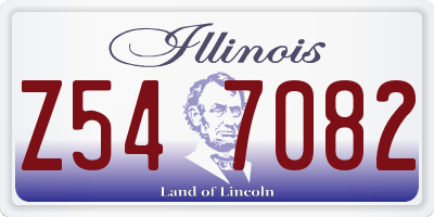 IL license plate Z547082