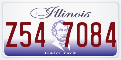 IL license plate Z547084