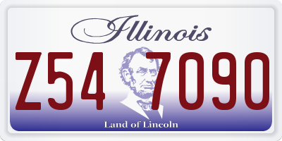 IL license plate Z547090