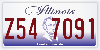 IL license plate Z547091